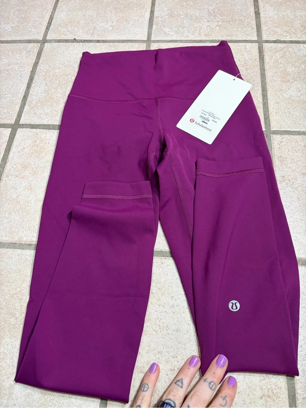 NWT Lululemon Wunder Train High-Rise Tight 25” (Chilled Grape) Size 4